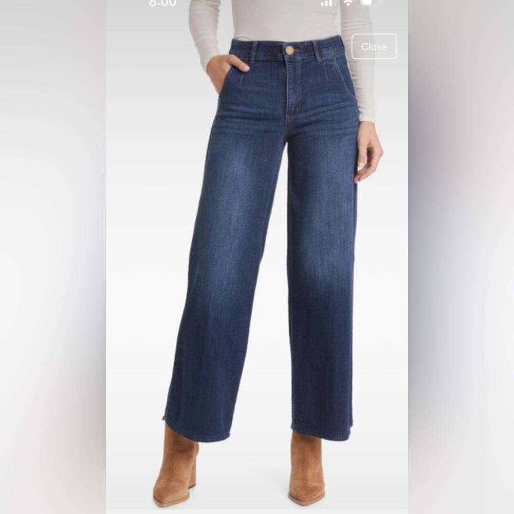 BNWT Wit & Wisdom “Ab” Solution Whitney Skyrise Wide Leg Jeans
